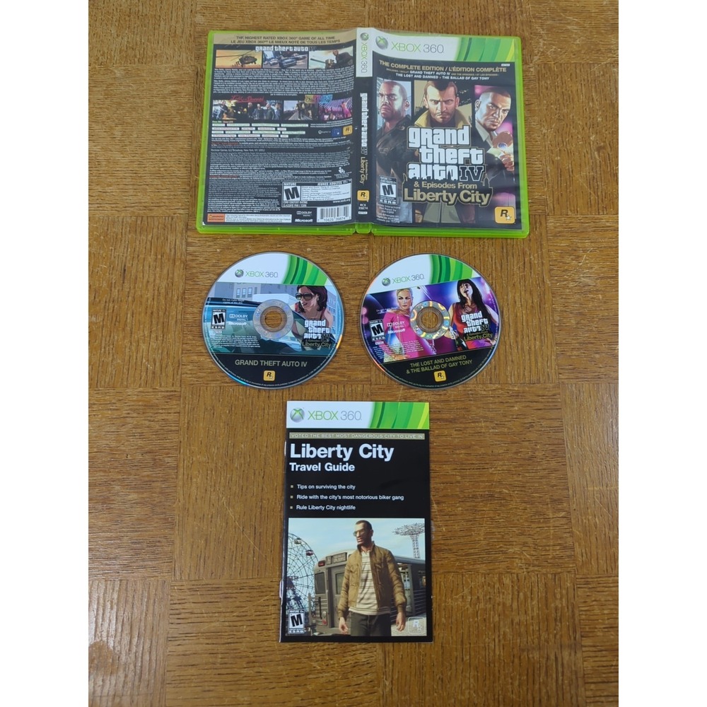 Grand Theft Auto IV‎ The Complete Edition (Xbox 360, 2010) 4 NO Map Tested